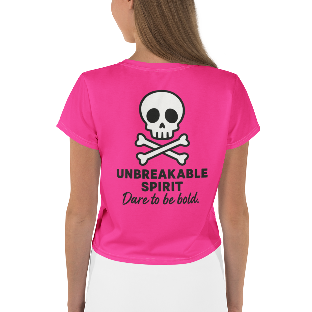RISE ABOVE 04 – Pink Vivid Crop Tee