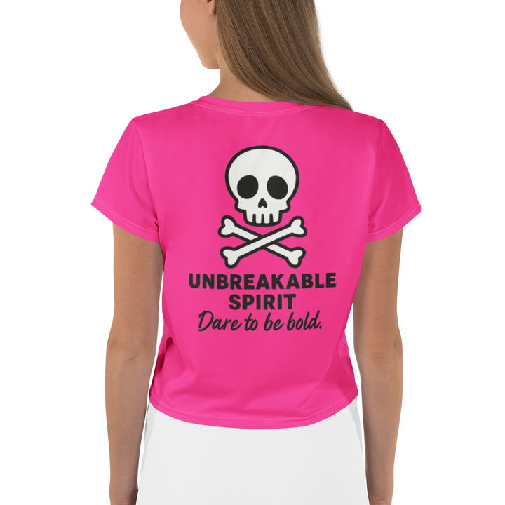 RISE ABOVE 04 – Pink Vivid Crop Tee