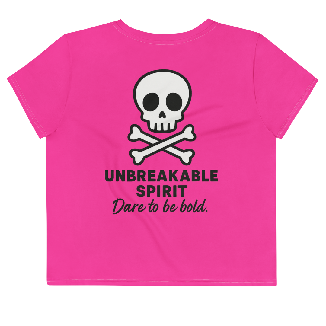 RISE ABOVE 04 – Pink Vivid Crop Tee