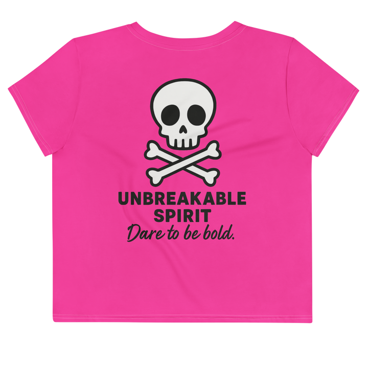 RISE ABOVE 04 – Pink Vivid Crop Tee
