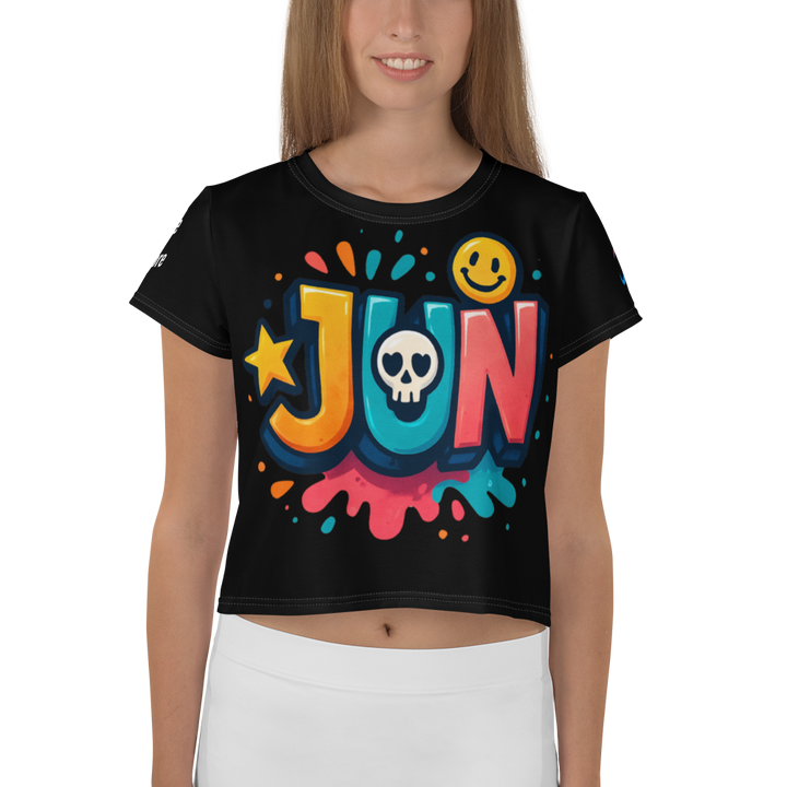 JUN CORE 01 – UNBREAKABLE SPIRIT CROP TEE （Black Edition）
