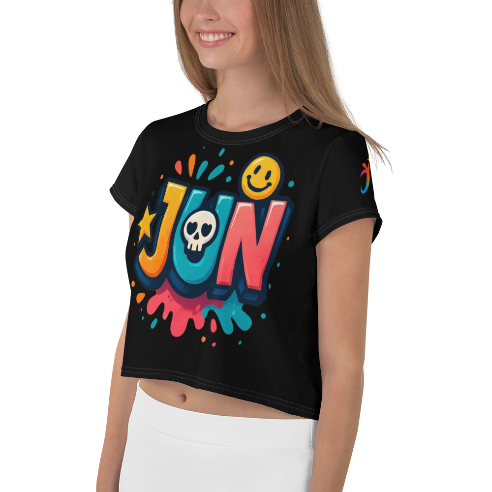 JUN CORE 01 – UNBREAKABLE SPIRIT CROP TEE （Black Edition）