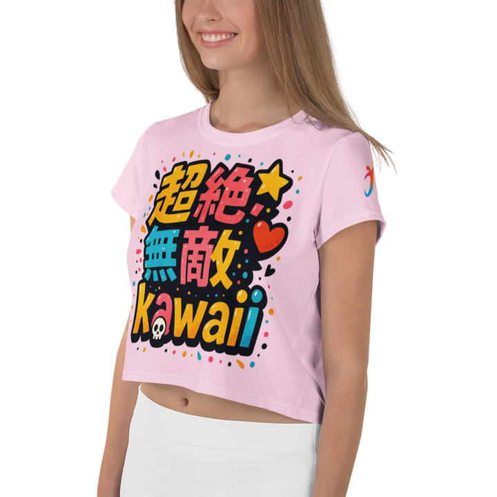 超絶無敵KAWAii 01 CROP TEE-やさしさ最強バージョン-パステルピンク
