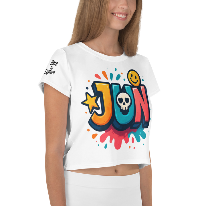 JUN CORE 01 – UNBREAKABLE SPIRIT CROP TEE（White Edition）