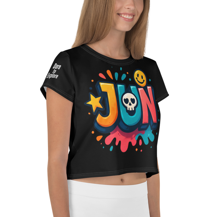 JUN CORE 01 – UNBREAKABLE SPIRIT CROP TEE （Black Edition）