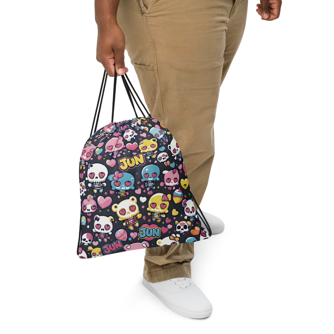 HEARTON CREW 01 – Kawaii JUN Drawstring Bag