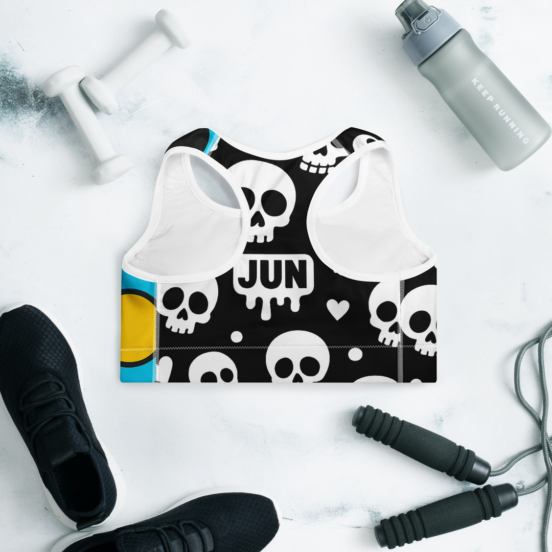 Sweet to the Bone 06 – Pop Skull Dots Padded Sports Bra