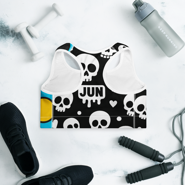 Sweet to the Bone 06 – Pop Skull Dots Padded Sports Bra