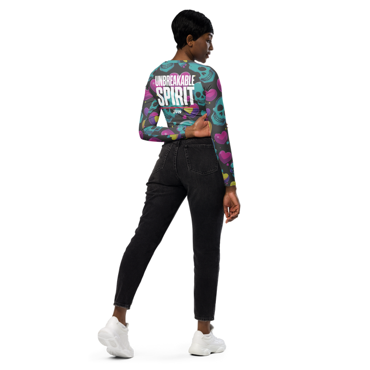 KAWAII RÉVOLTE 01 – Recycled Long-Sleeve Crop Top