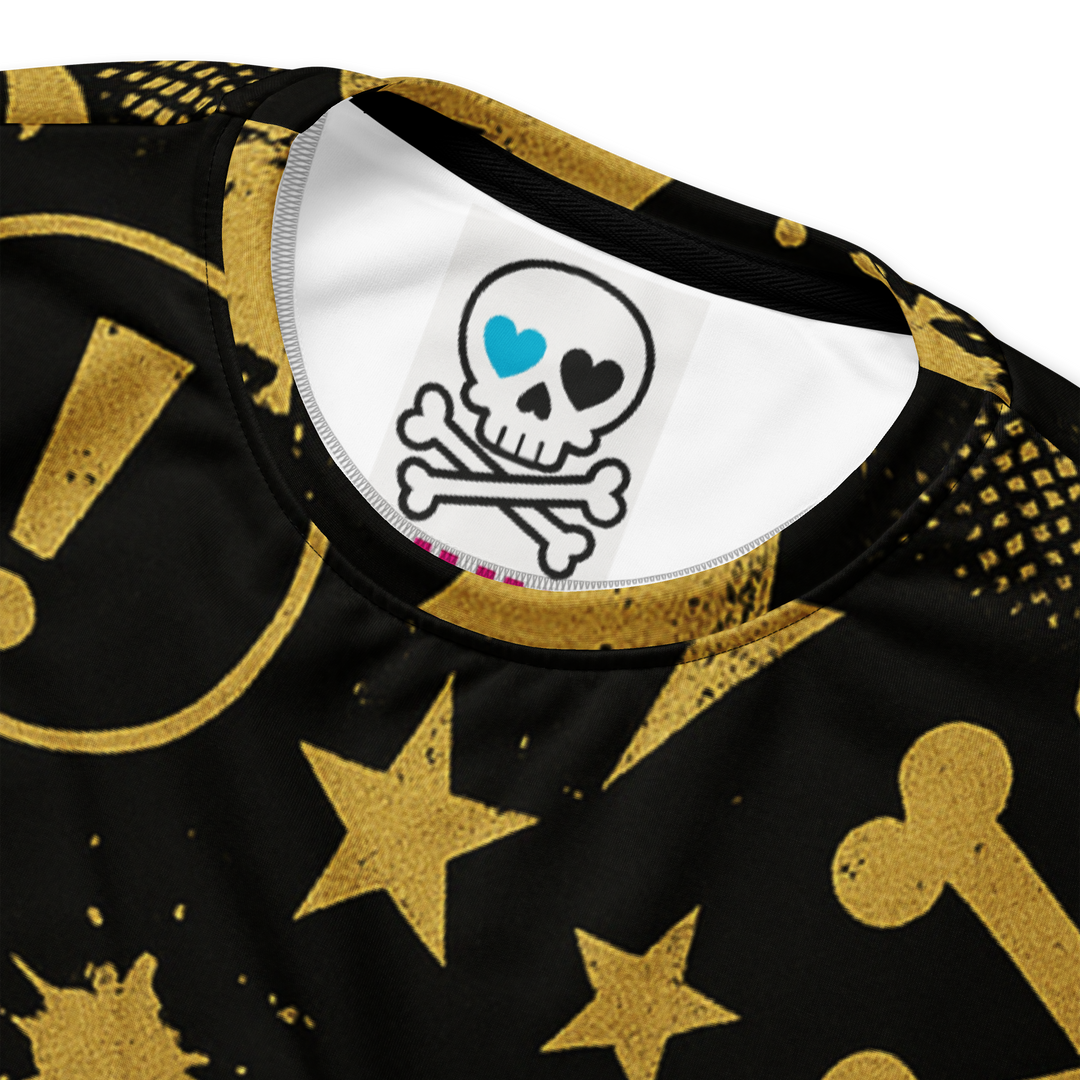 SKULL ROYALE 03 – Gold & Black（Unisex Recycled Sweatshirt）