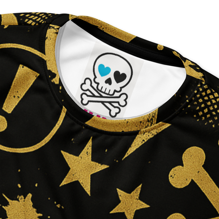 SKULL ROYALE 03 – Gold & Black（Unisex Recycled Sweatshirt）