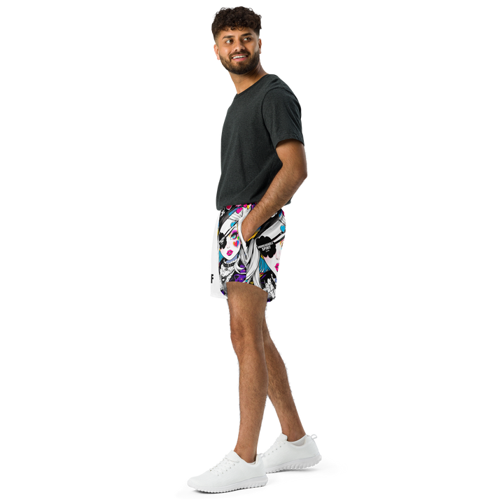 UNBREAKABLE SPIRIT 02 – JUN Unisex Athletic Shorts [White]