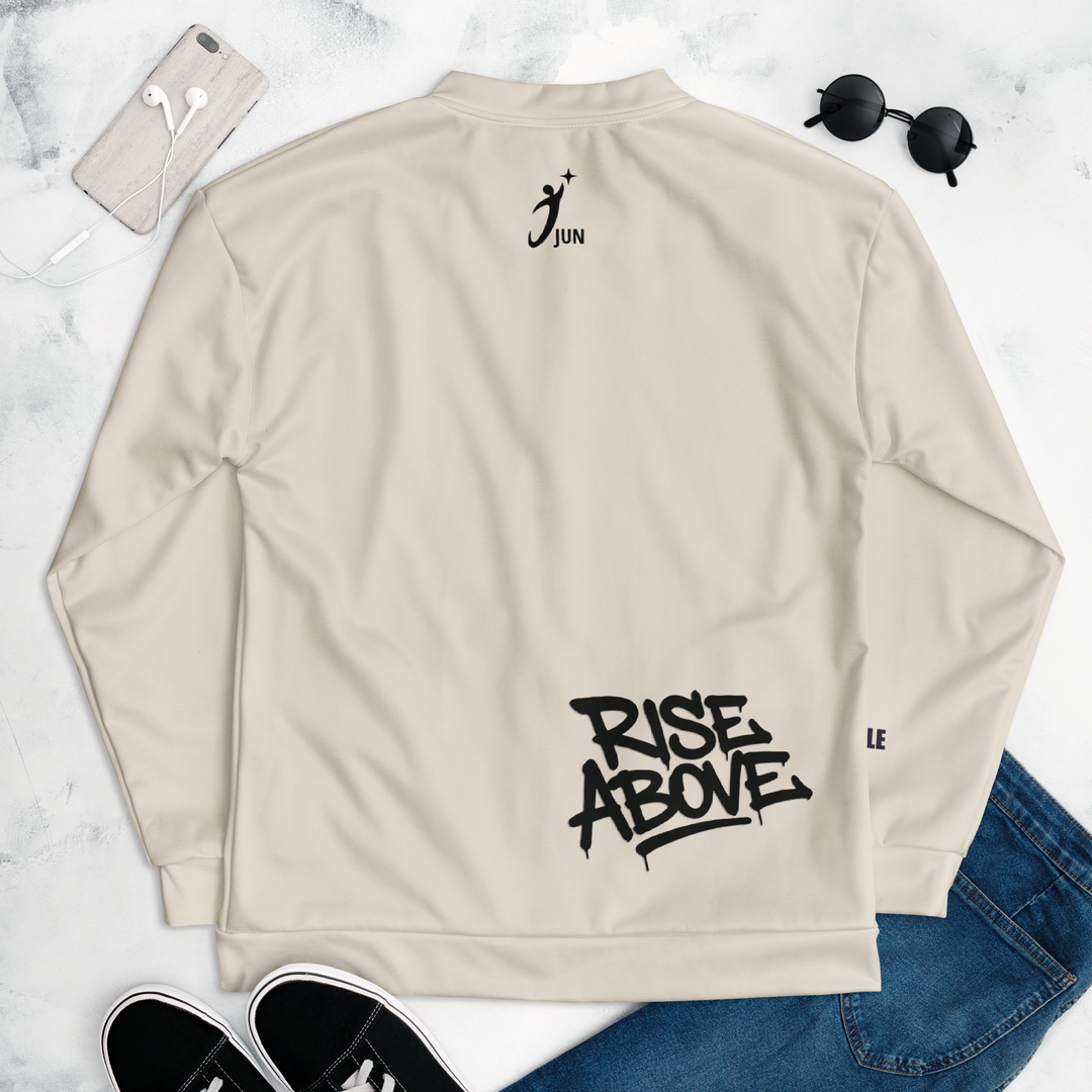 RISE ABOVE｜Unisex Bomber Jacket / Oatmeal Cream