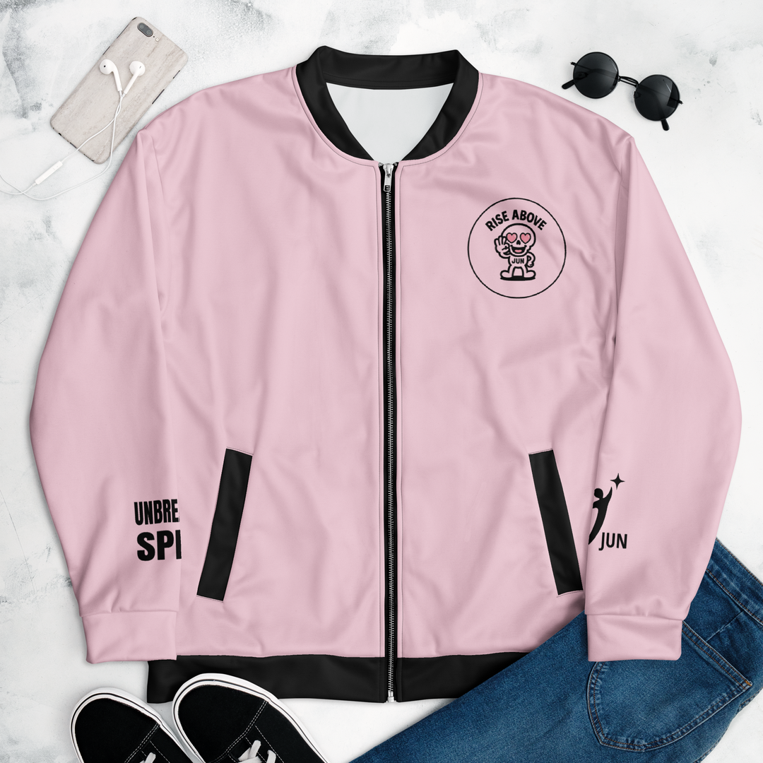 RISE ABOVE 04｜Unisex Bomber Jacket – SAKURA EDGE