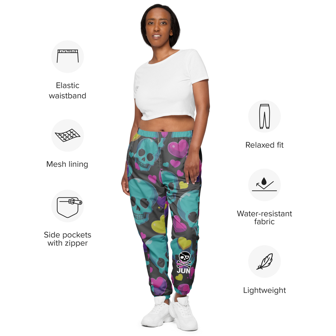 Sweet to the Bone 04 – Candy Skull Hearts Unisex Track Pants