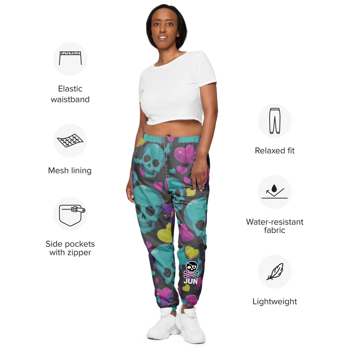 Sweet to the Bone 04 – Candy Skull Hearts Unisex Track Pants