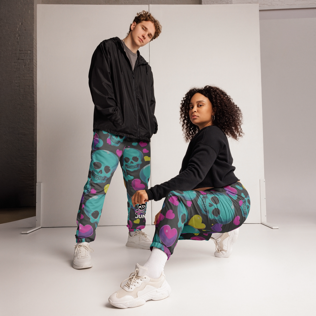 Sweet to the Bone 04 – Candy Skull Hearts Unisex Track Pants