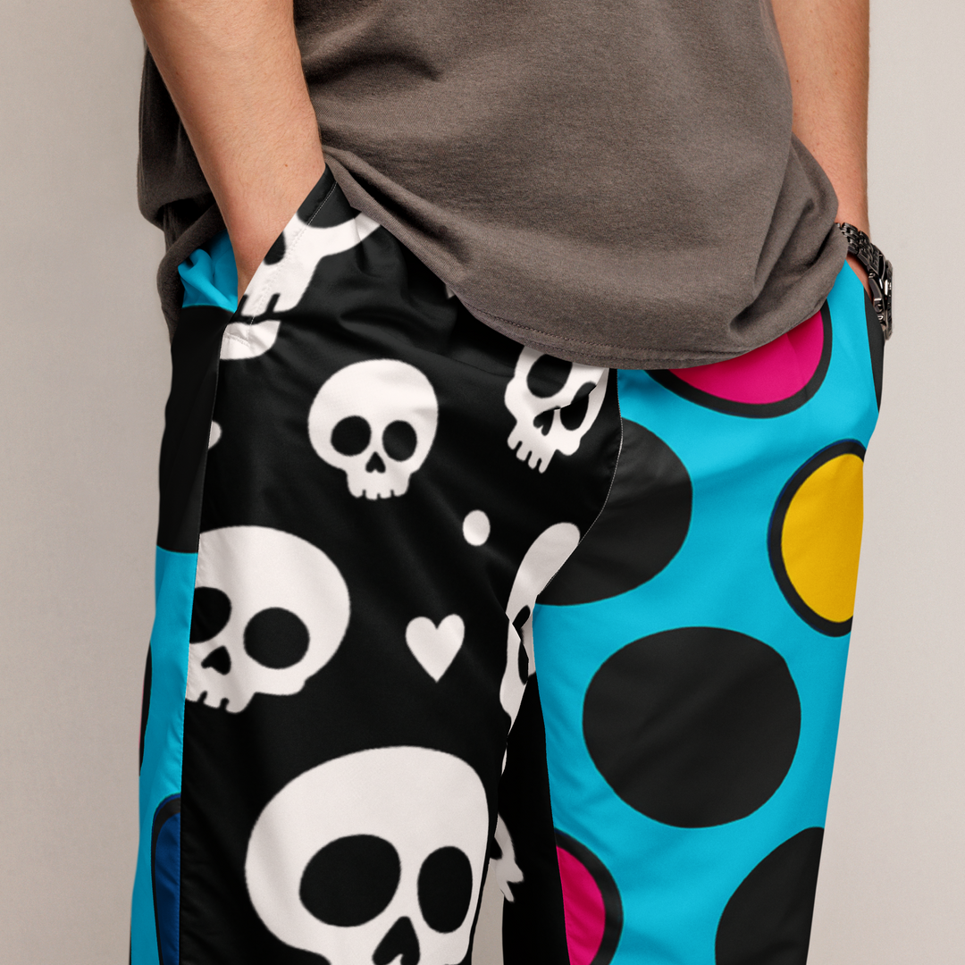 Sweet to the Bone 02 – Pop Skull Dots Track Pants（ユニセックス）