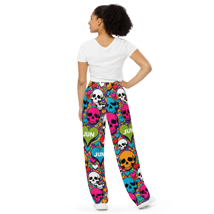 SKULL POP REBEL 01 Wide-Leg Pants