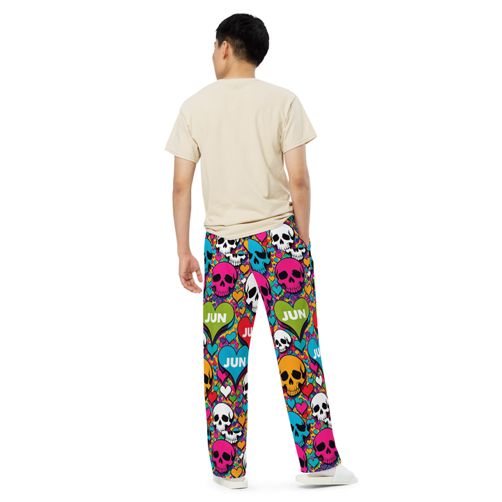 SKULL POP REBEL 01 Wide-Leg Pants
