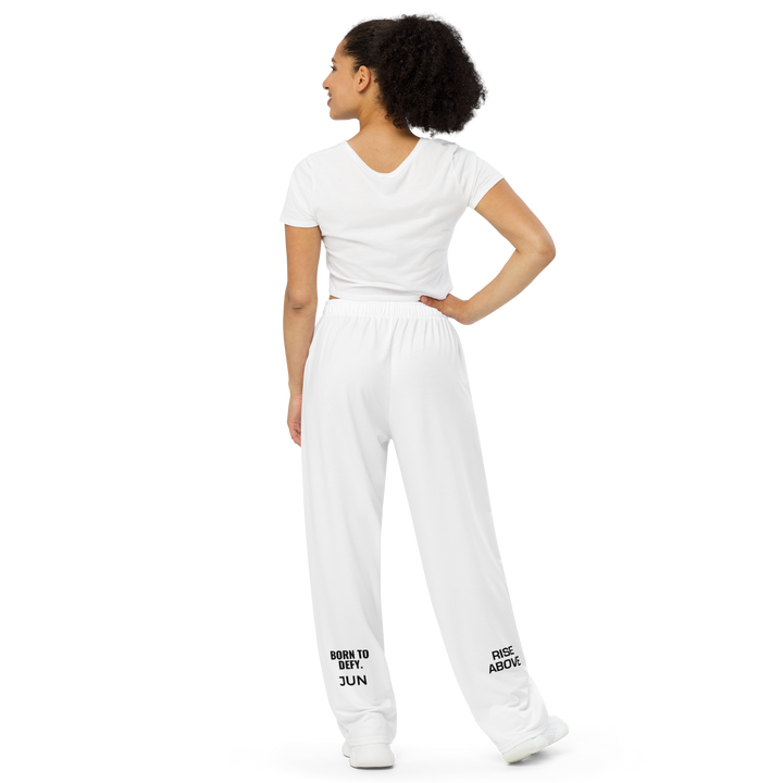 BORN TO DEFY 01 Wide-Leg Pants White