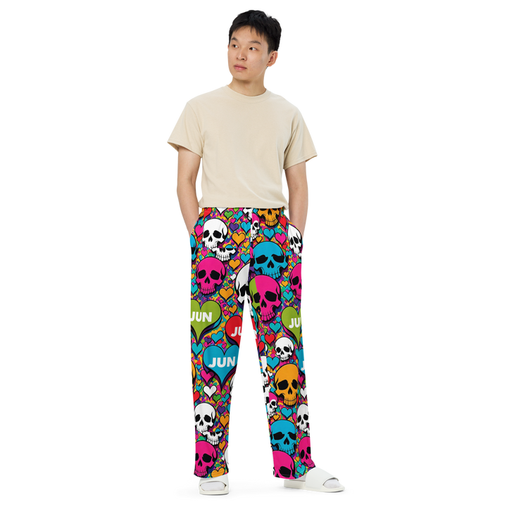 SKULL POP REBEL 01 Wide-Leg Pants