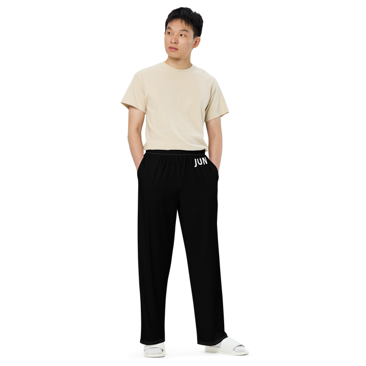 BORN TO DEFY 01 Wide-Leg Pants Black
