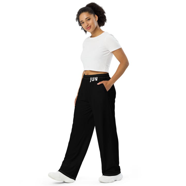 BORN TO DEFY 01 Wide-Leg Pants Black