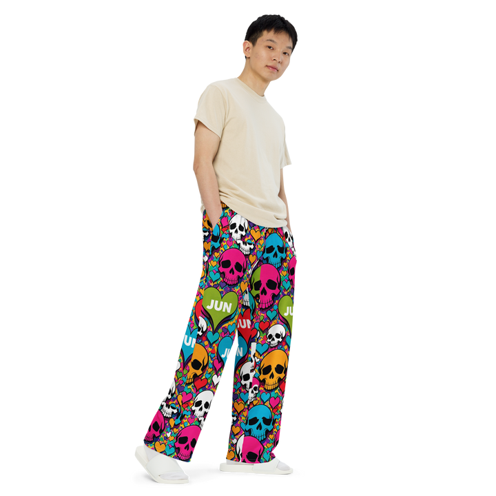 SKULL POP REBEL 01 Wide-Leg Pants