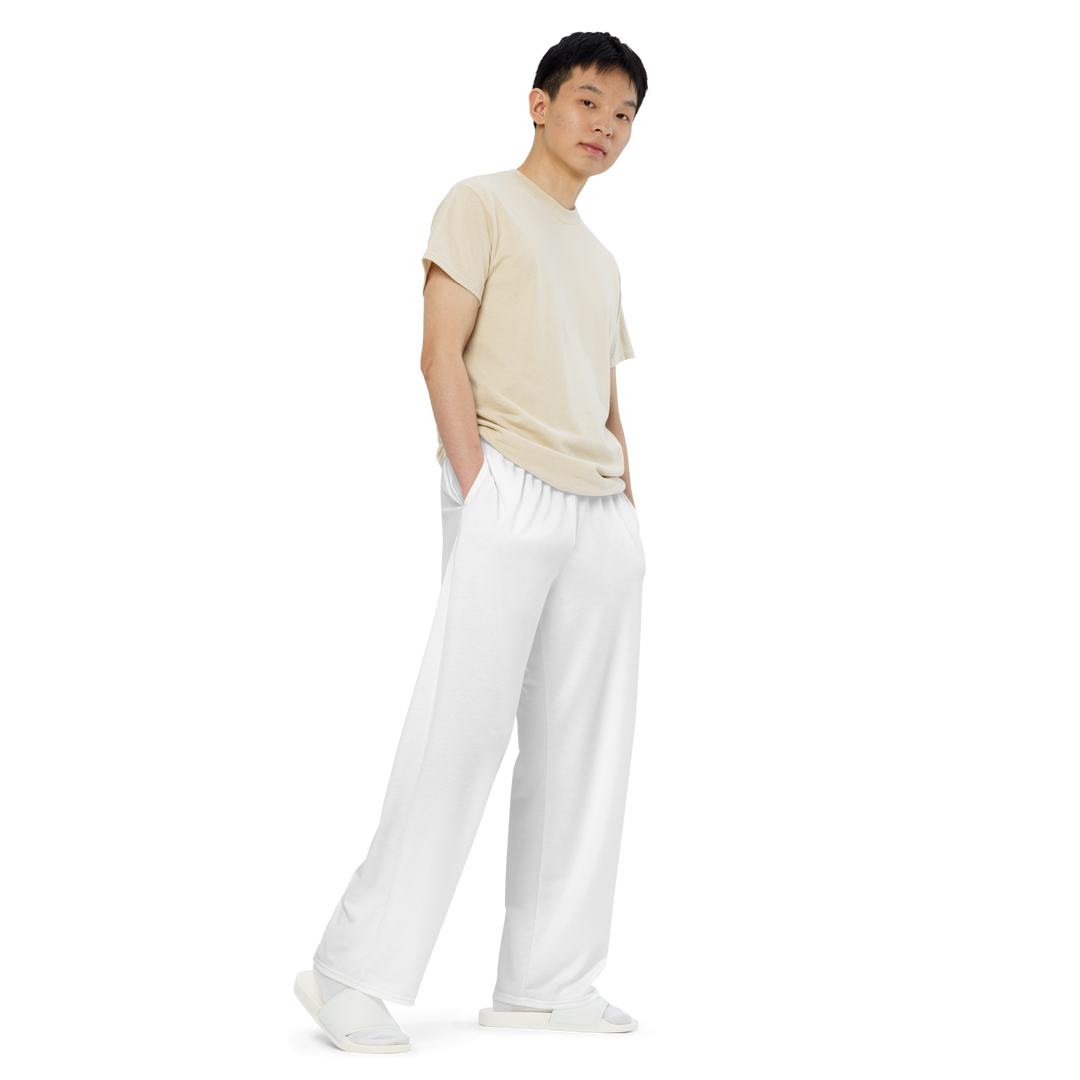BORN TO DEFY 01 Wide-Leg Pants White