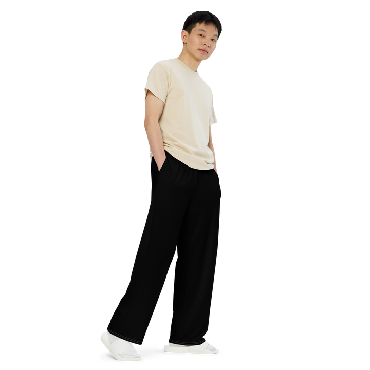 BORN TO DEFY 01 Wide-Leg Pants Black