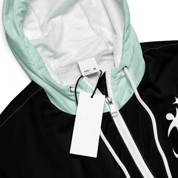 HEARTON GIRL Cropped Windbreaker｜MINT & INK v2