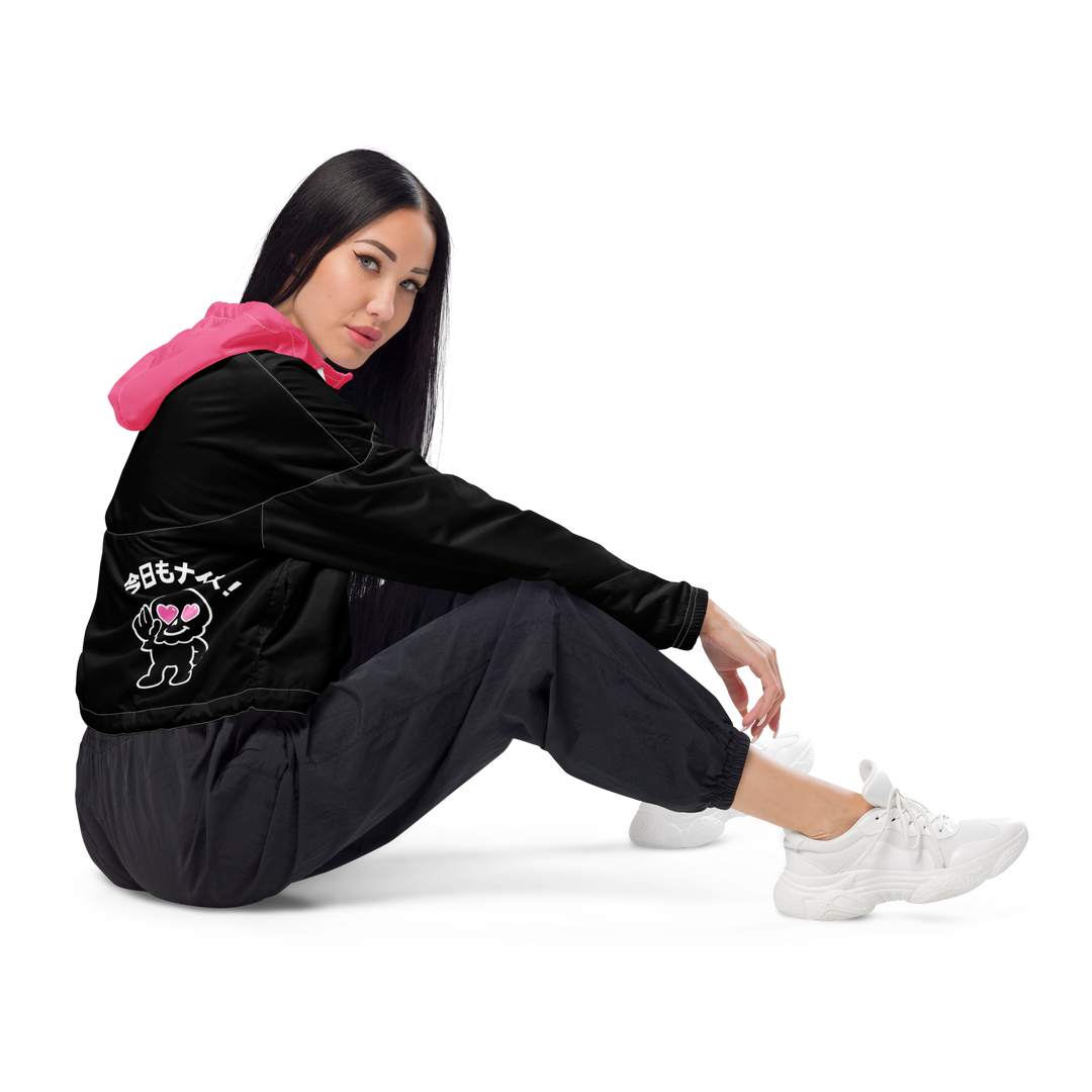 HEARTON GIRL Cropped Windbreaker｜今日もナイス！