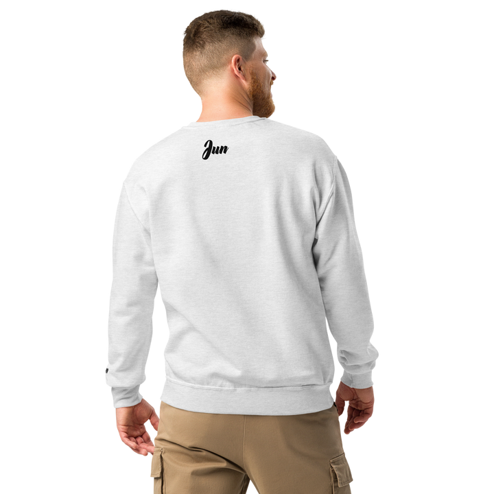Jun 01 Crew neck sweatshirt White Grey