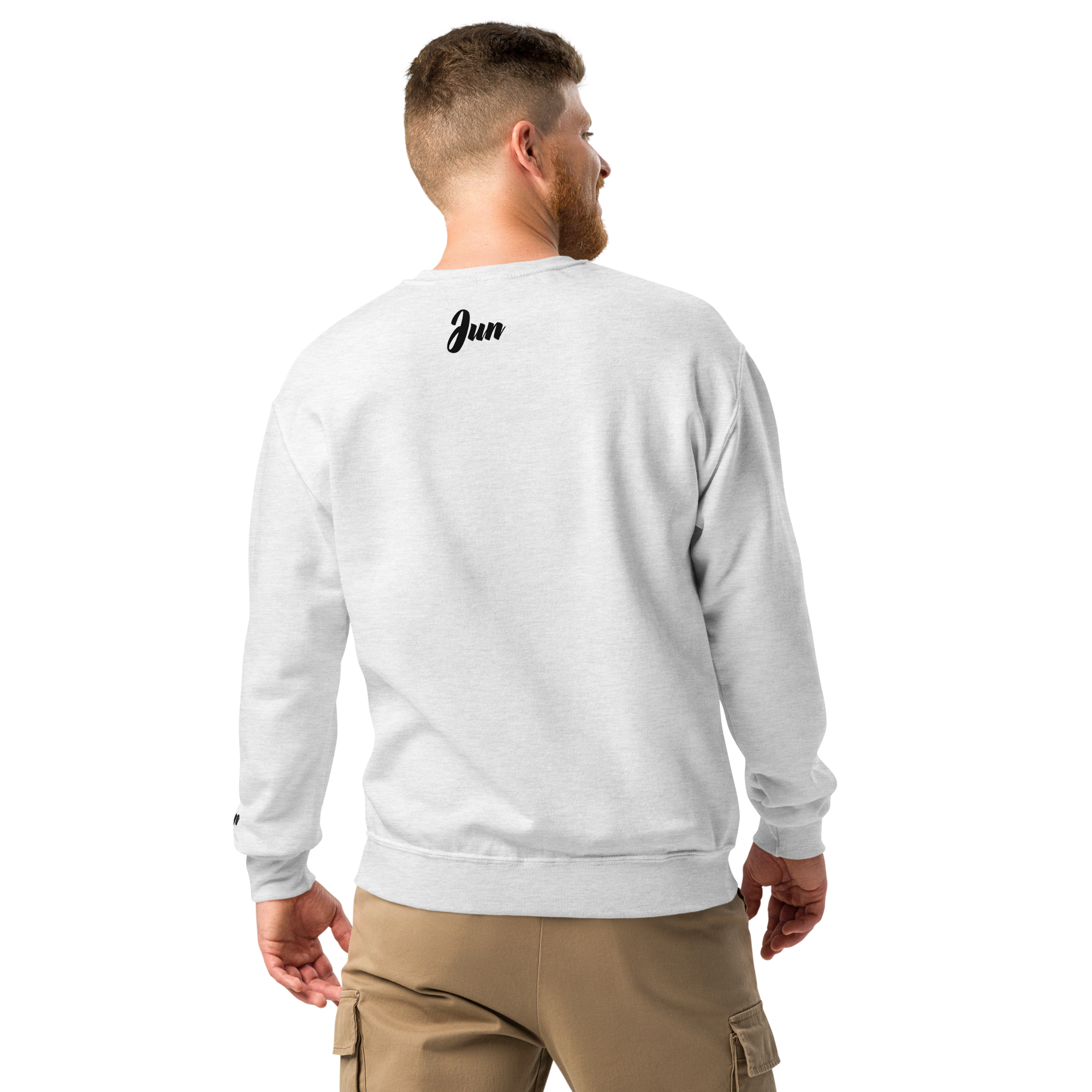 Enjoy Life 11 Crew neck sweatshirt White Grey