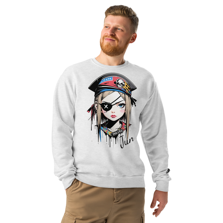Jun 01 Crew neck sweatshirt White Grey