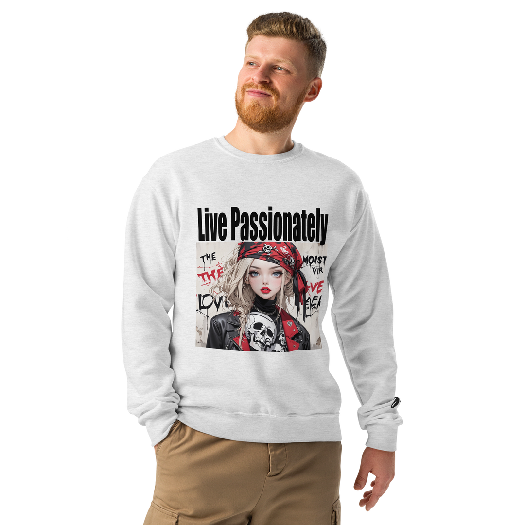 Live Passionately 01 Crew neck sweatshirt 1