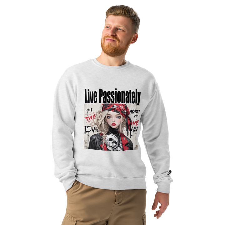 Live Passionately 01 Crew neck sweatshirt 1