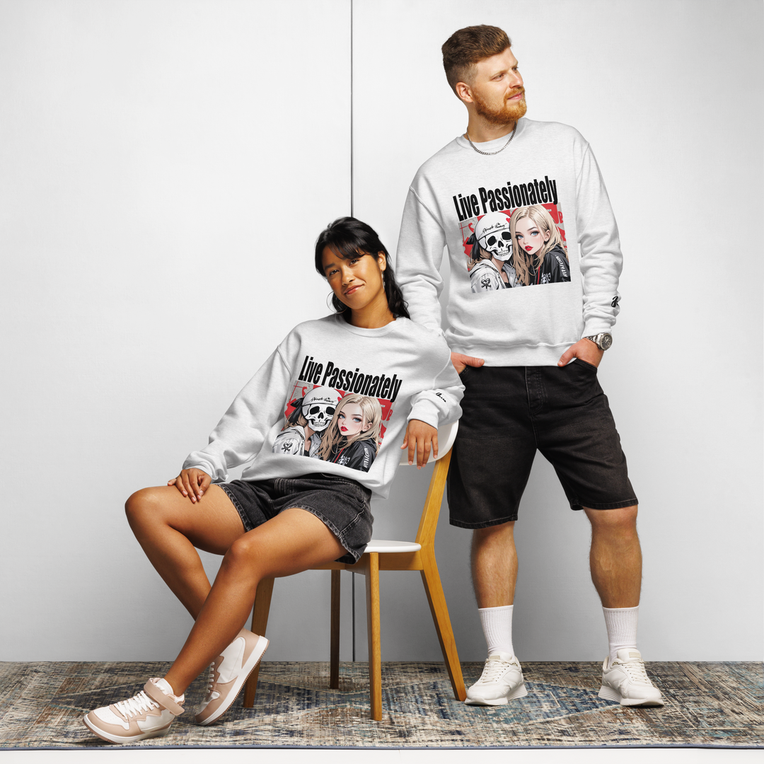 Live Passionately 02 Crew neck sweatshirt 1