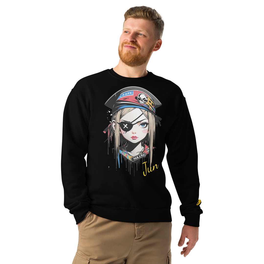 Jun 01 Crew neck sweatshirt Black