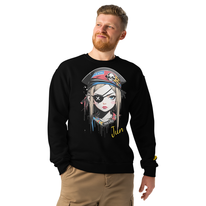 Jun 01 Crew neck sweatshirt Black