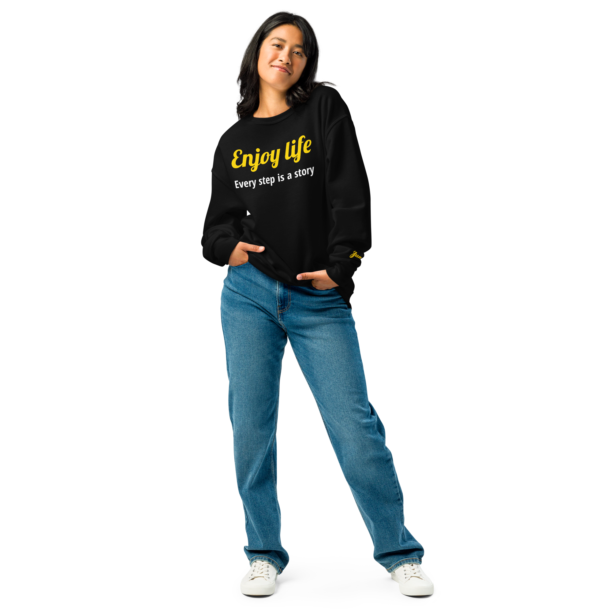 Enjoy Life 11 Crew neck sweatshirt Black