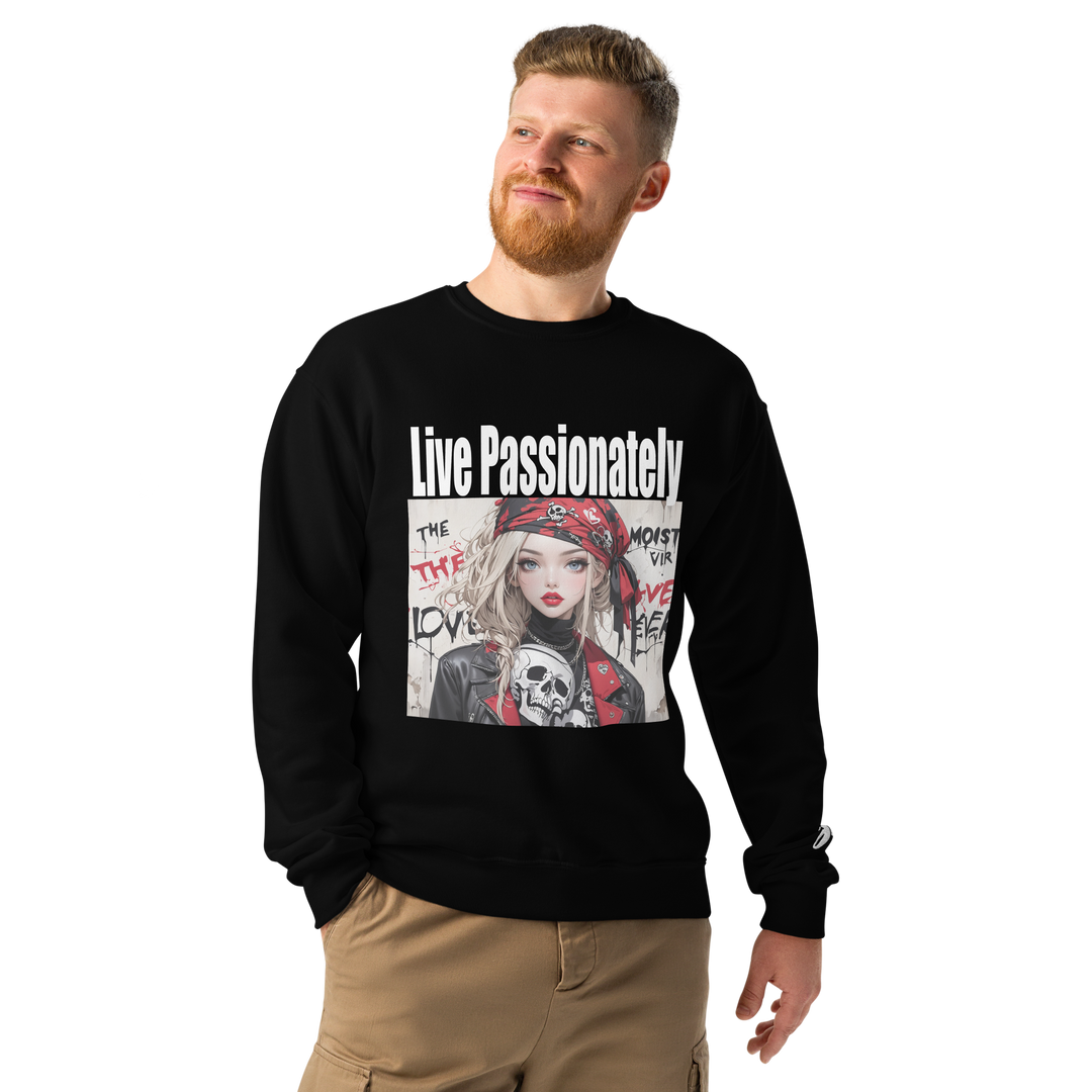 Live Passionately 01 Crew neck sweatshirt 2