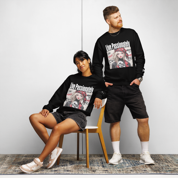Live Passionately 01 Crew neck sweatshirt 2