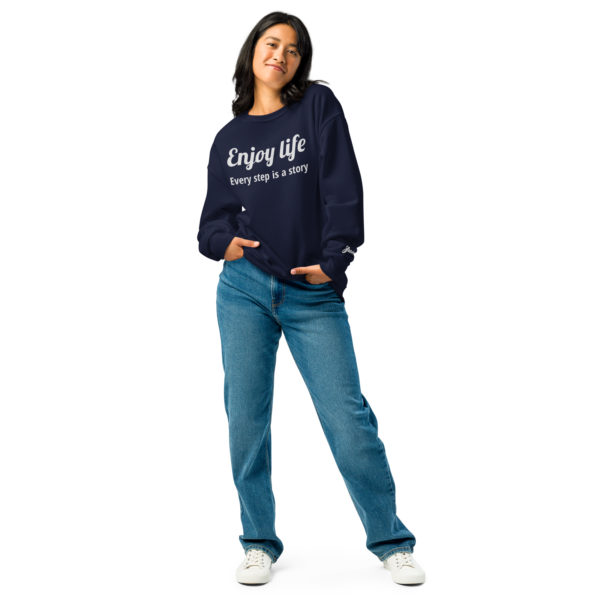 Enjoy Life 11 Crew neck sweatshirt Navy