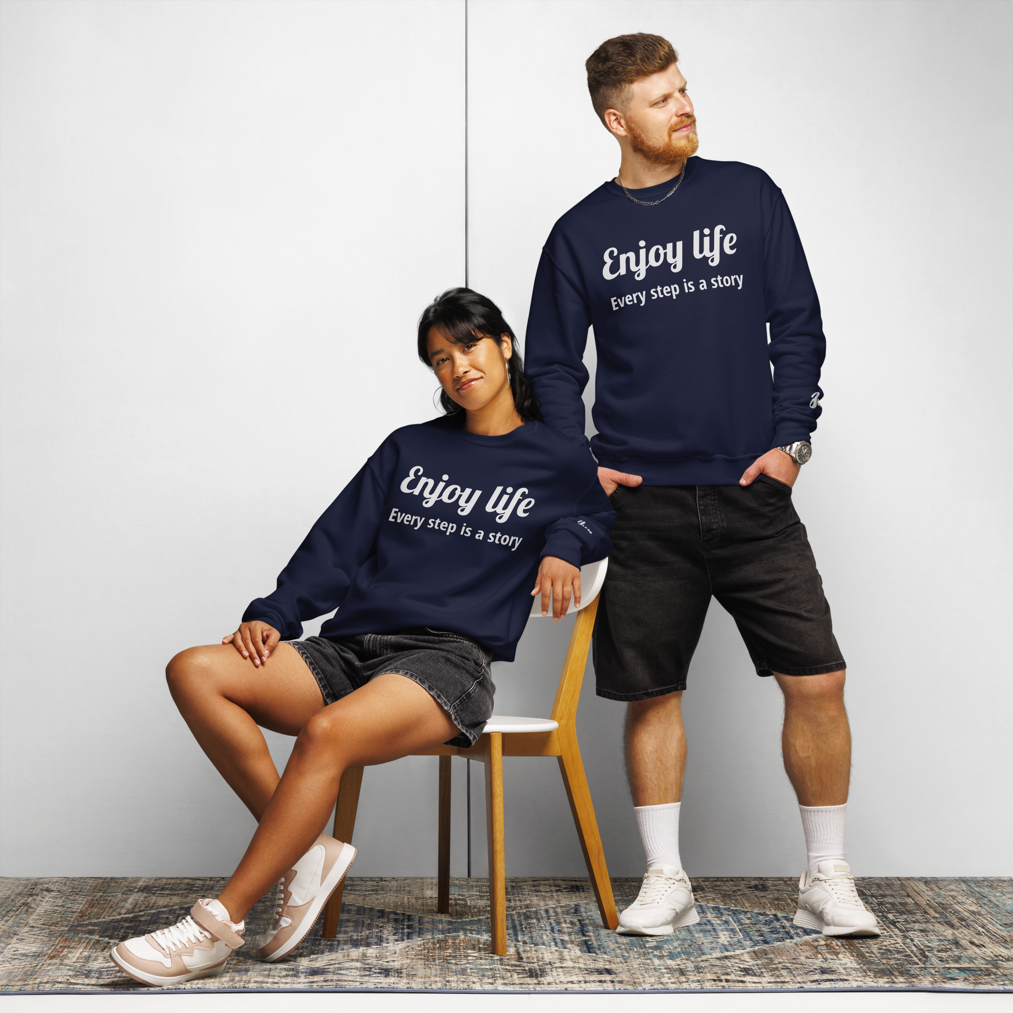 Enjoy Life 11 Crew neck sweatshirt Navy