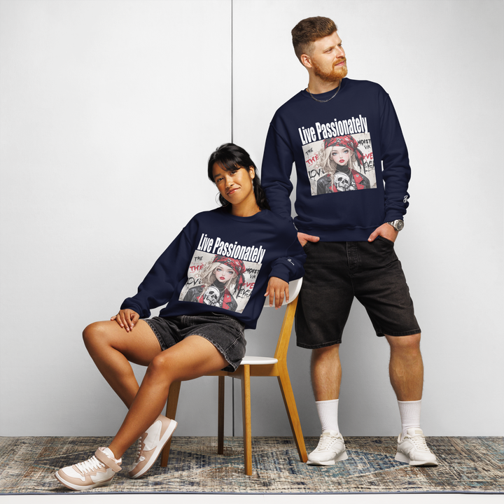 Live Passionately 01 Crew neck sweatshirt 2