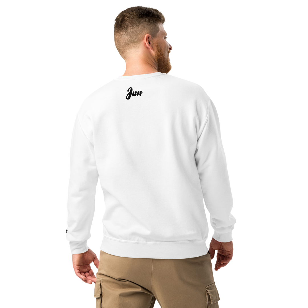 Jun 01 Crew neck sweatshirt White Grey
