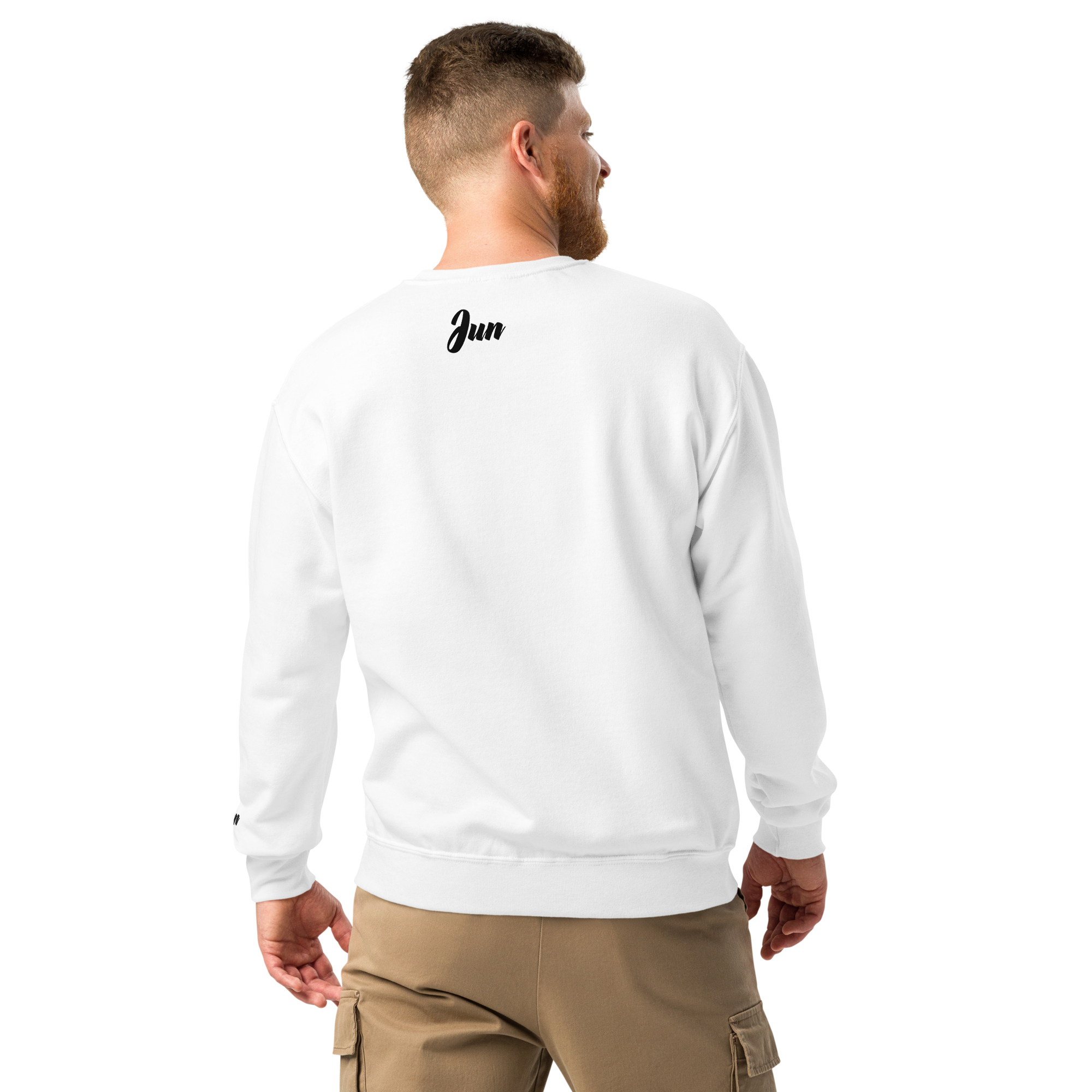 Enjoy Life 11 Crew neck sweatshirt White Grey