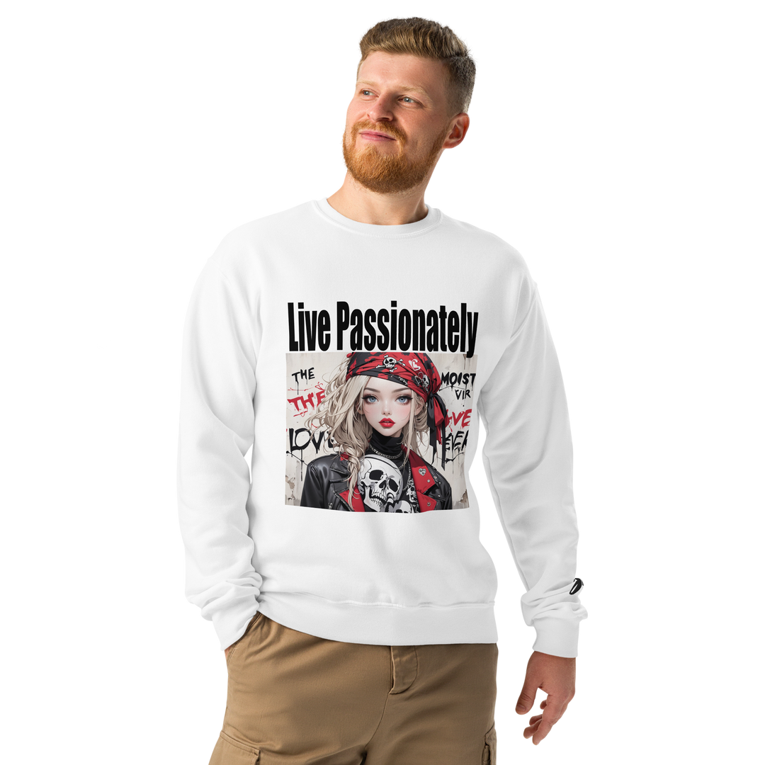Live Passionately 01 Crew neck sweatshirt 1